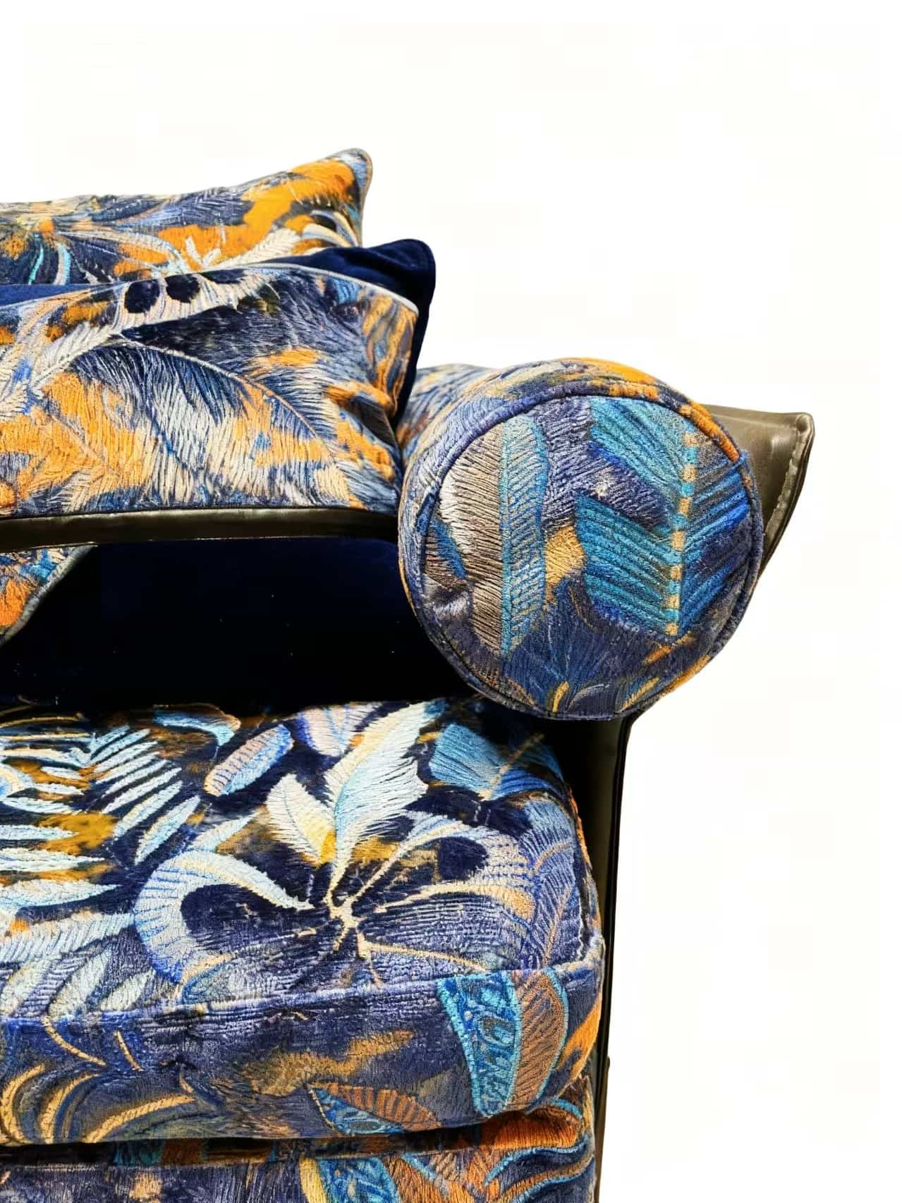 JBL aukštos kokybės žakardo aksominis audinys mados naujos kolekcijos Rainforest Pattern Morden stiliaus žakardo aksomas sofai